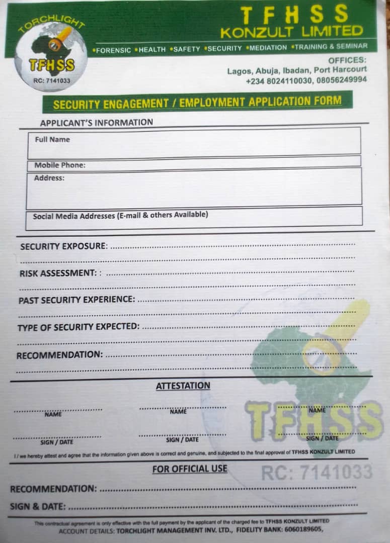 Application Form